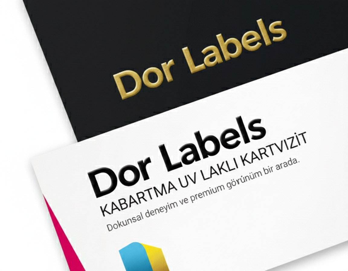 Kabartma Laklı Kartvizit